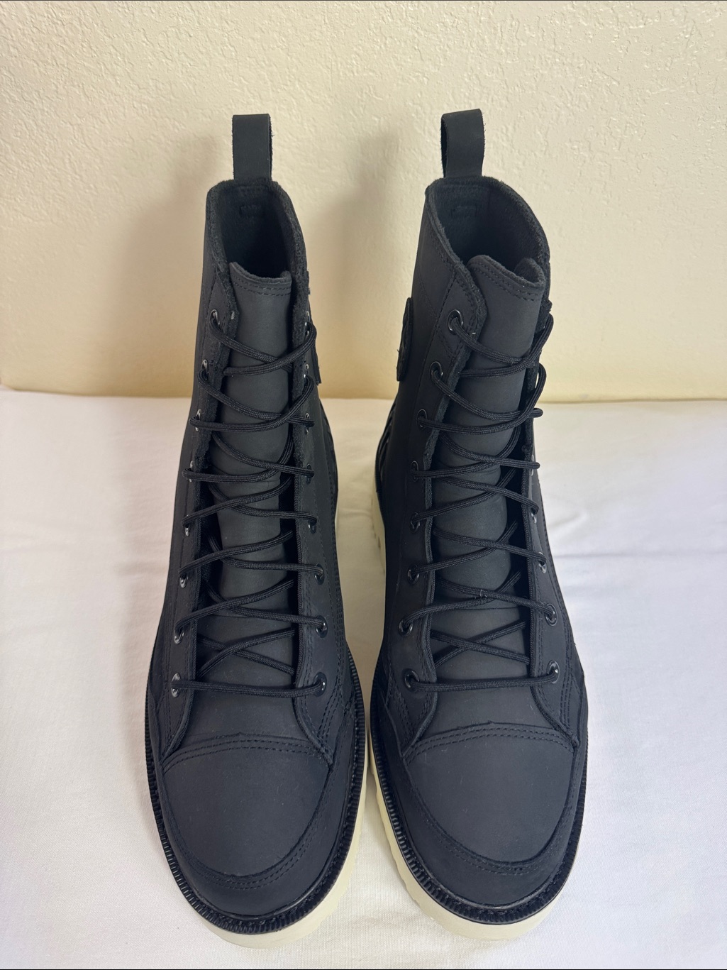 Converse Chuck 70 Rugged Waterproof Black High-Top Boots With Cream Lug Sole.